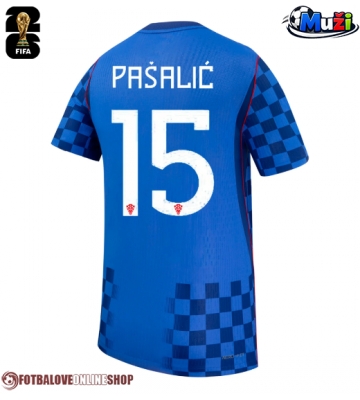 Chorvatsko Mario Pasalic #15 Venkovní Dres MS 2026 Krátkým Rukávem